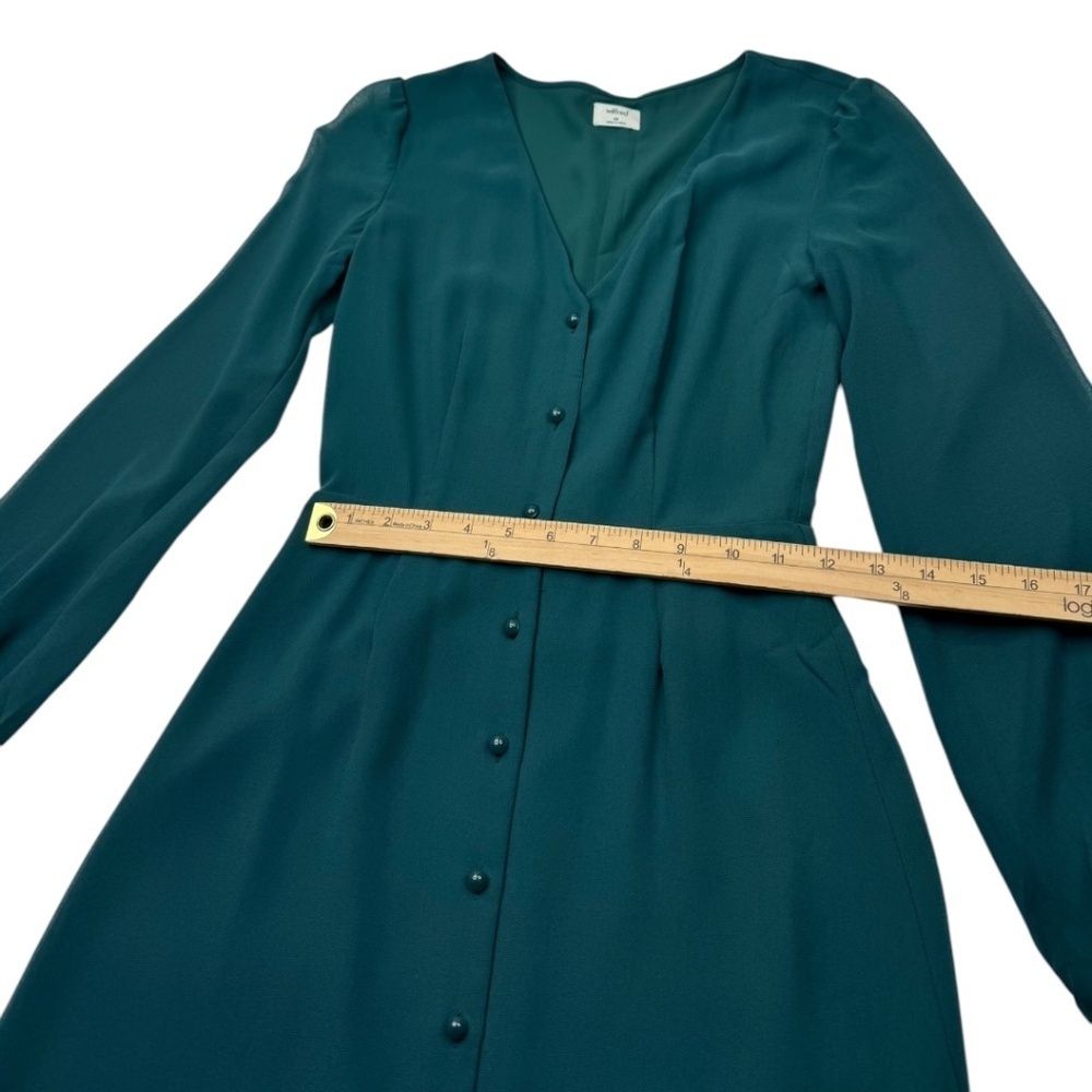 Wilfred by Aritzia V-Neck Button Front Mini Dress - Picture 11 of 12